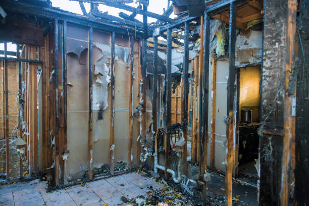 Professional Fire Damage Repair technician working in Cricket, NC